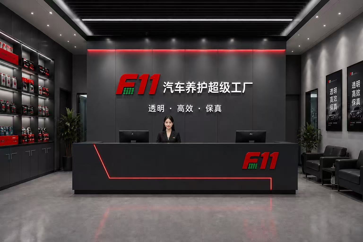 清晰接待区